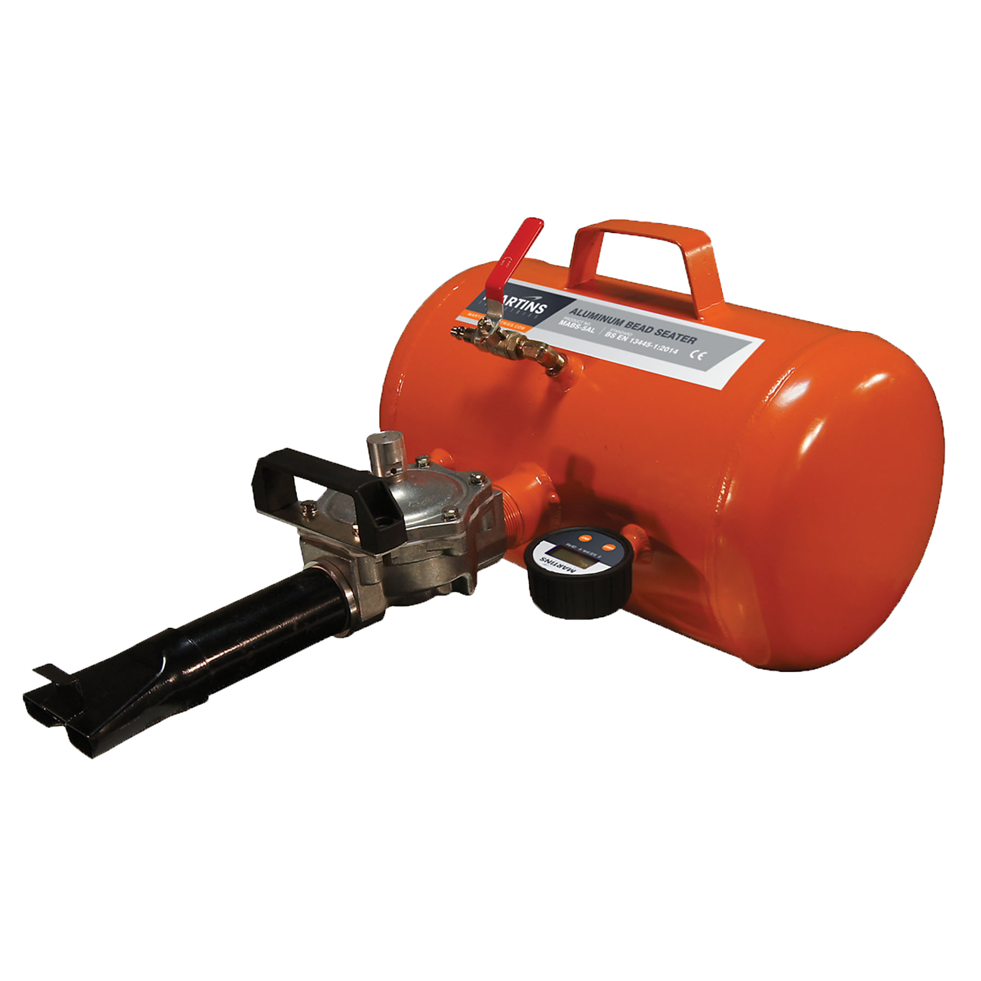 Martins Industries Automatic Release Bead Seater — 5 Gal. Ultra-Light Aluminum Tank, Digital Pressure Gauge, Model# MABS-5AL